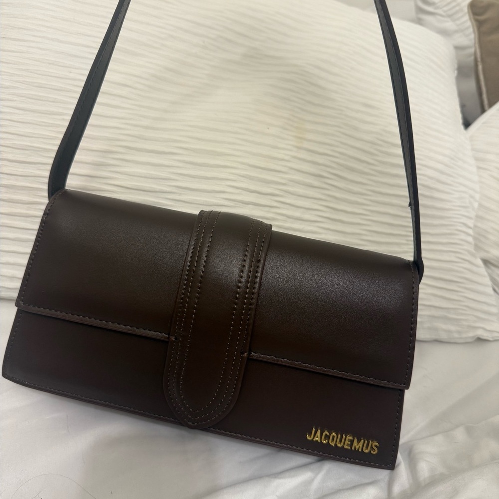 Jacquemus Brown Leather Shoulder Bag - Picture 2 of 16